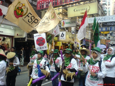 WTO Via Campesina March