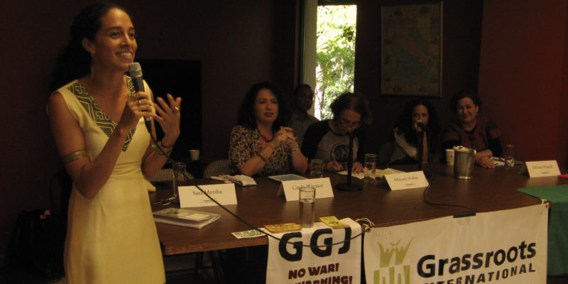 Panel discussion at Grassroots' 30th Anniversary event, Cambridge, MA.