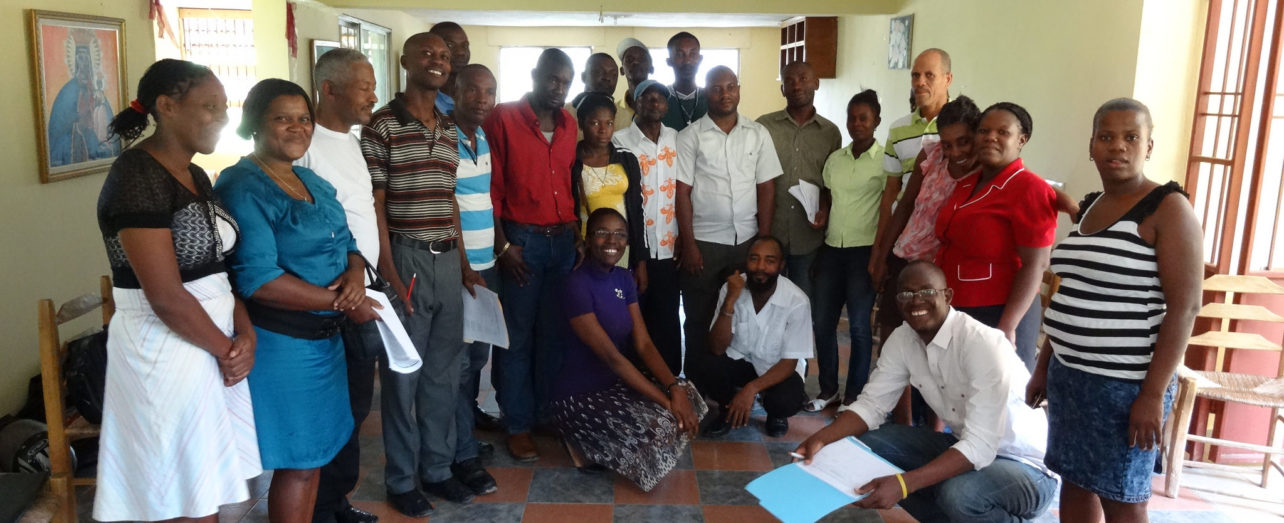 Group of POHDH human rights workers, Haiti.