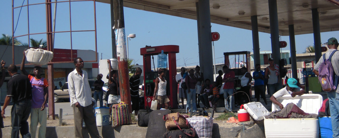 Gas station in Haiti.
