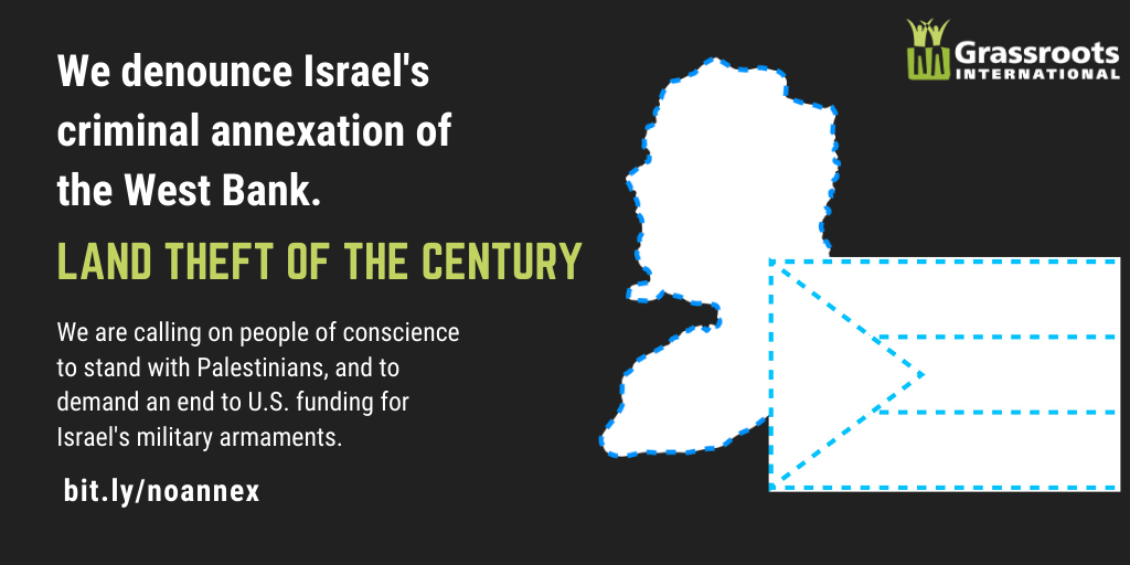 Take Action to Condemn the Annexation of the West Bank