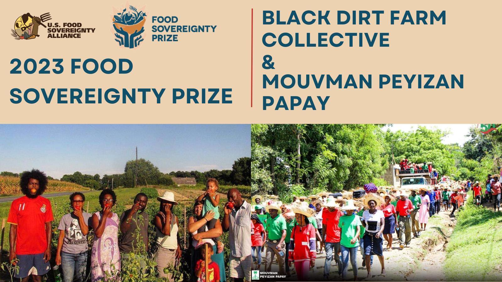 15th Annual Food Sovereignty Prize Honors the Black Dirt Farm Collective and Haiti’s Mouvman Peyizan Papay (MPP)