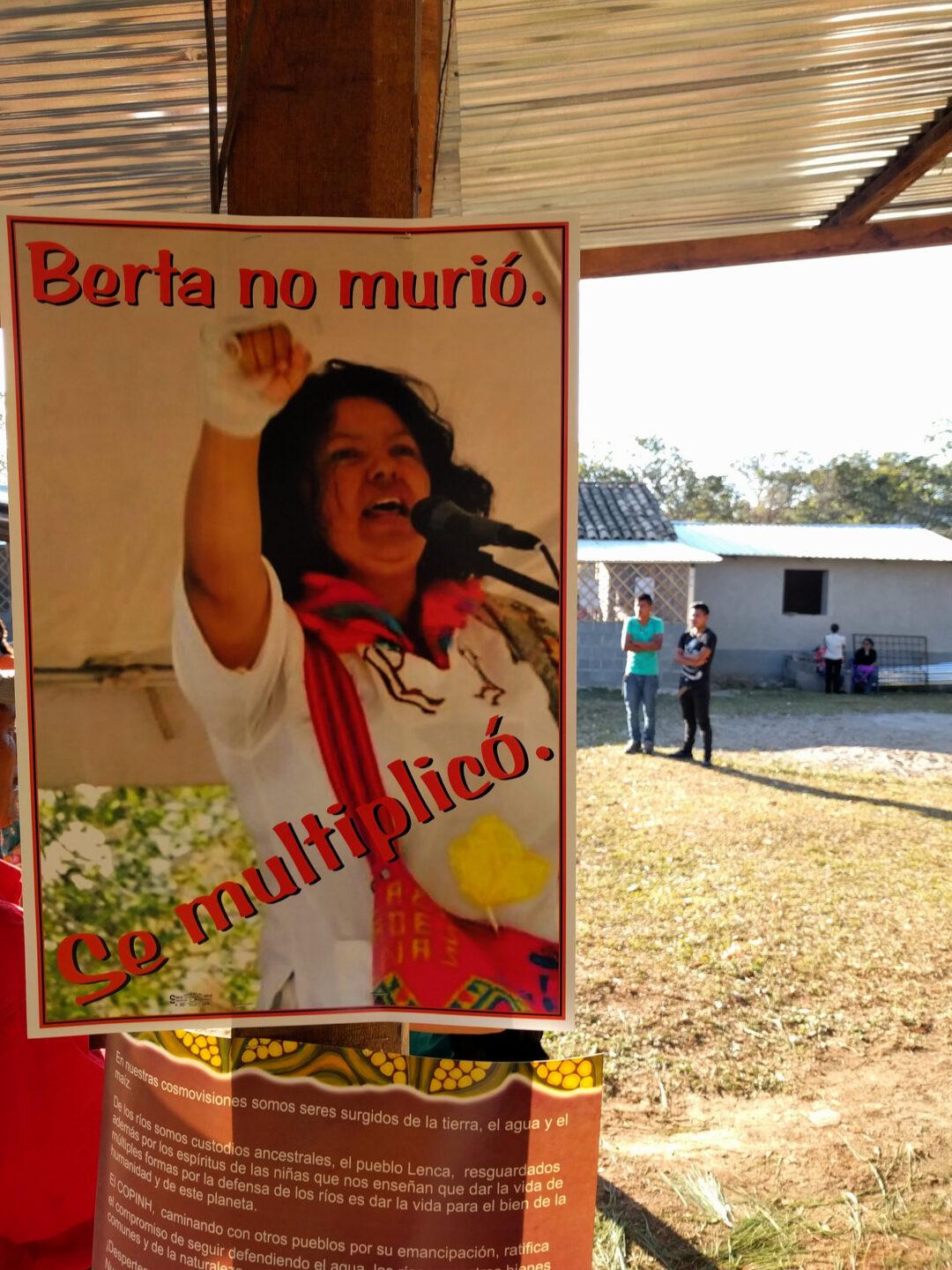 During Honduras Crisis Of Democracy Celebrating Women S Leadership   Berta Poster 